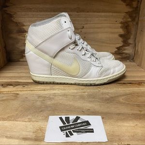 Nike air sky dunk high white street sneakers shoes